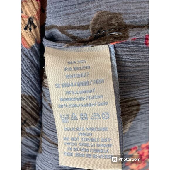 Boden Silky Ribbed Floral Blouse Small - Picture 4 of 4